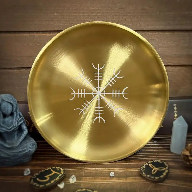 Stainless Steel Candle Holder Pagan Ritual Tray