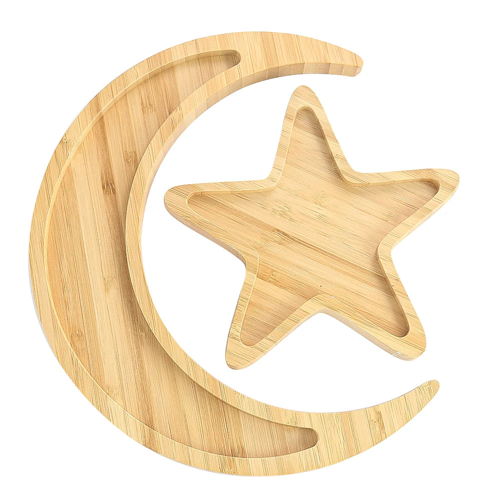 Natural Bamboo Phase of The Moon Plate