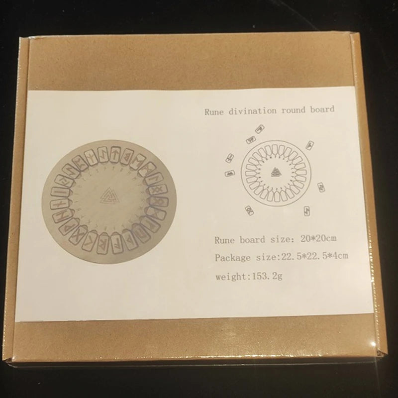 Wooden Runes and Board