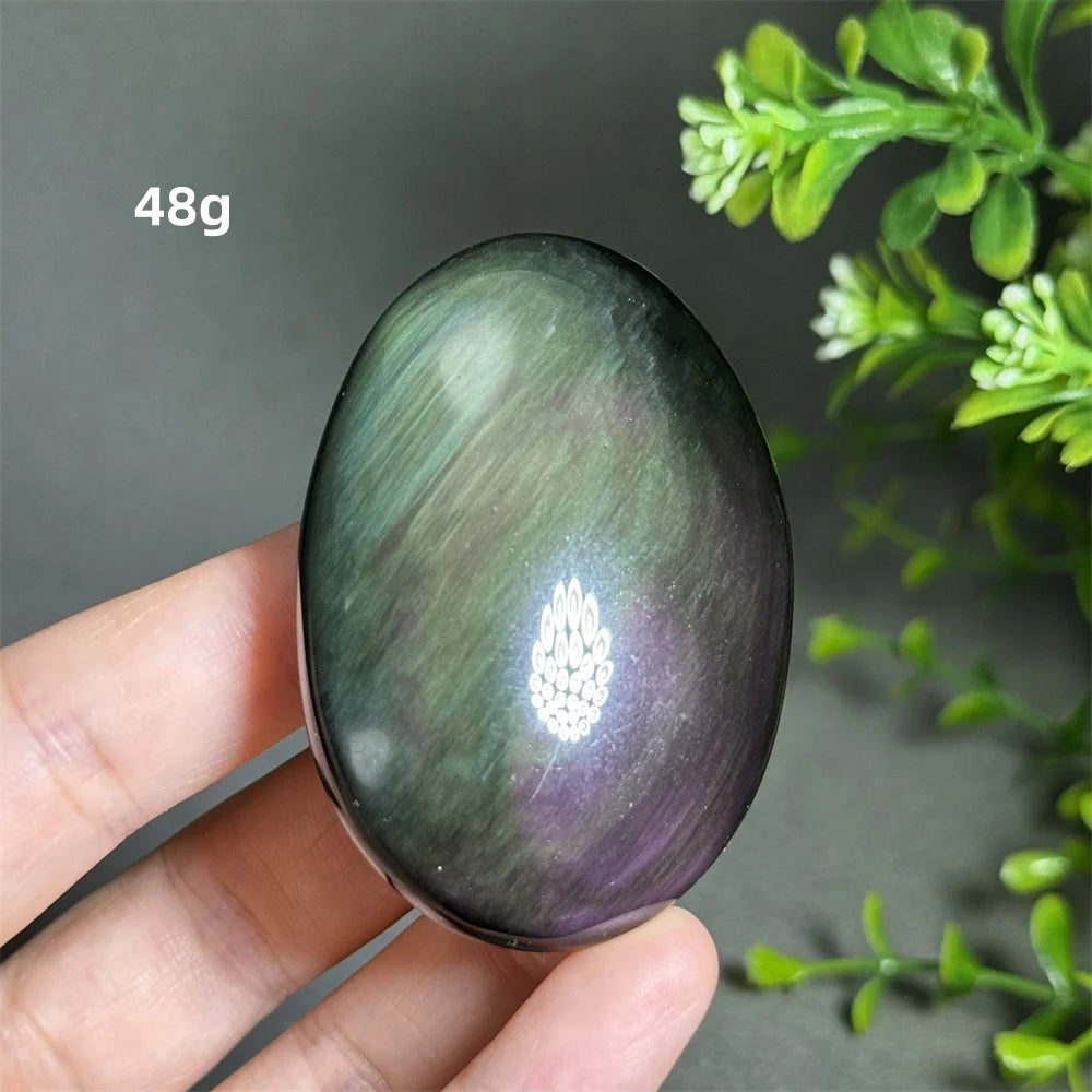 Rainbow Obsidian Palm Stone
