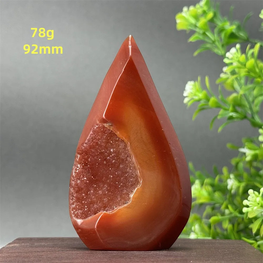 Red Aagate Geode Free-Form