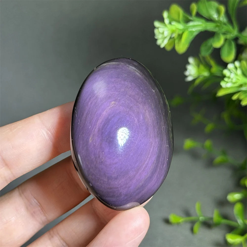 Rainbow Obsidian Palm Stone