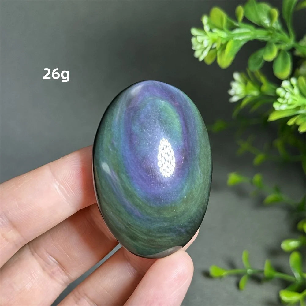 Rainbow Obsidian Palm Stone