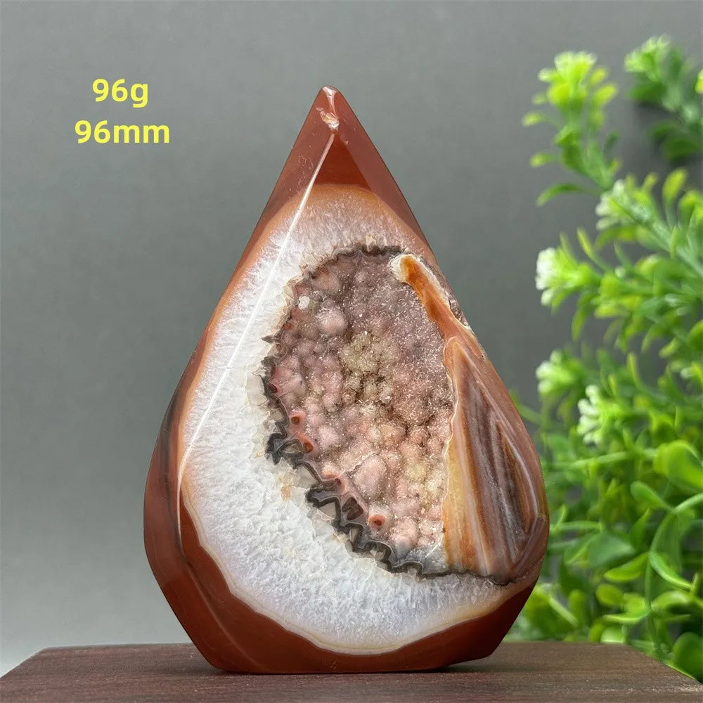 Red Aagate Geode Free-Form