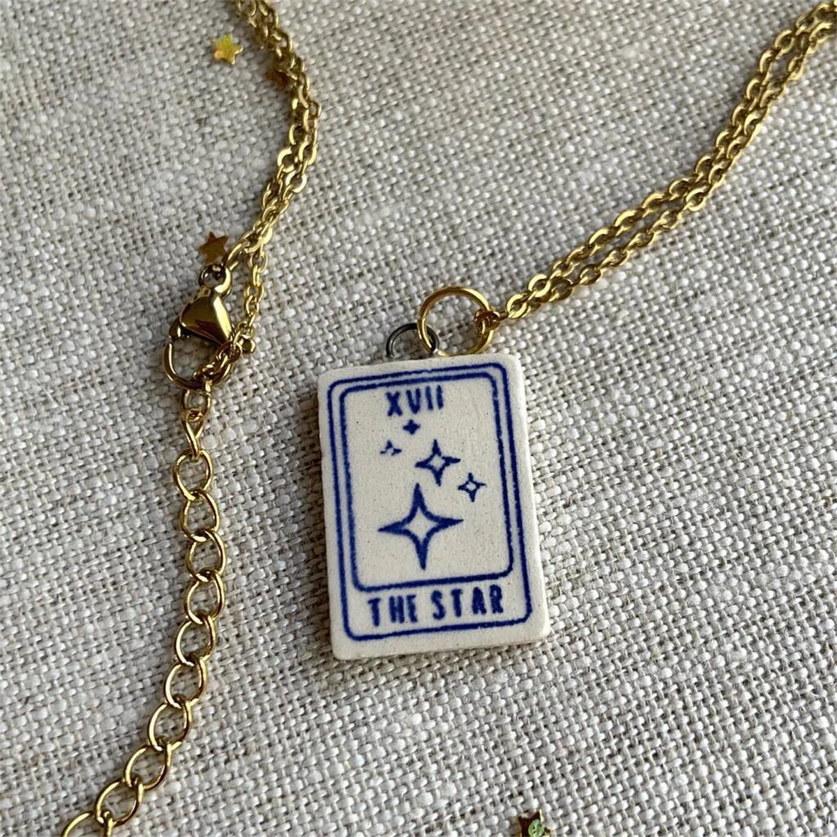 Retro Tarot Card Necklace