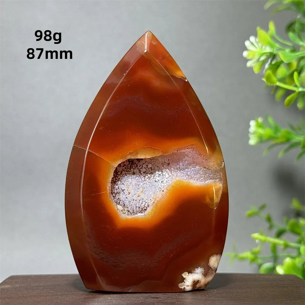 Red Aagate Geode Free-Form