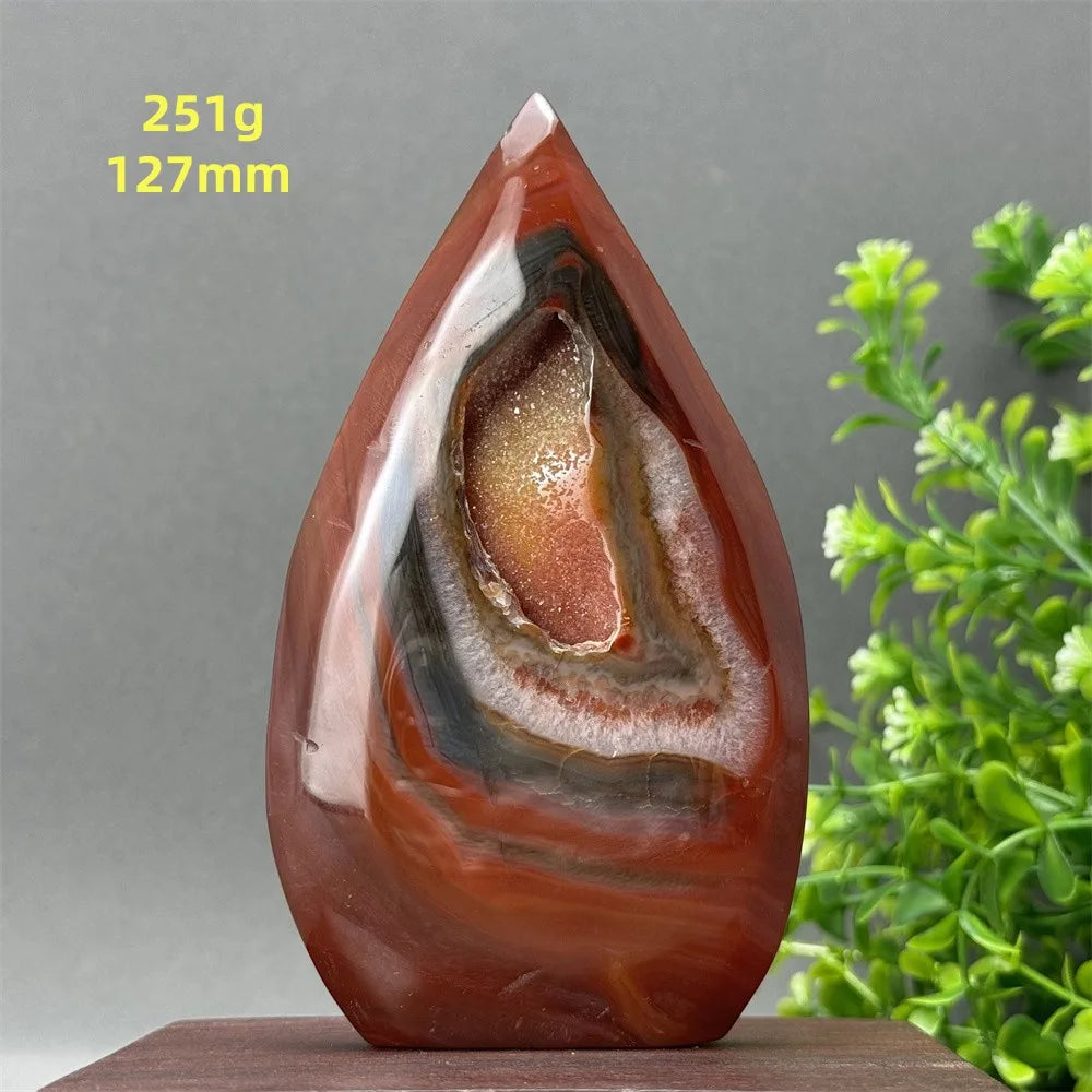 Red Aagate Geode Free-Form