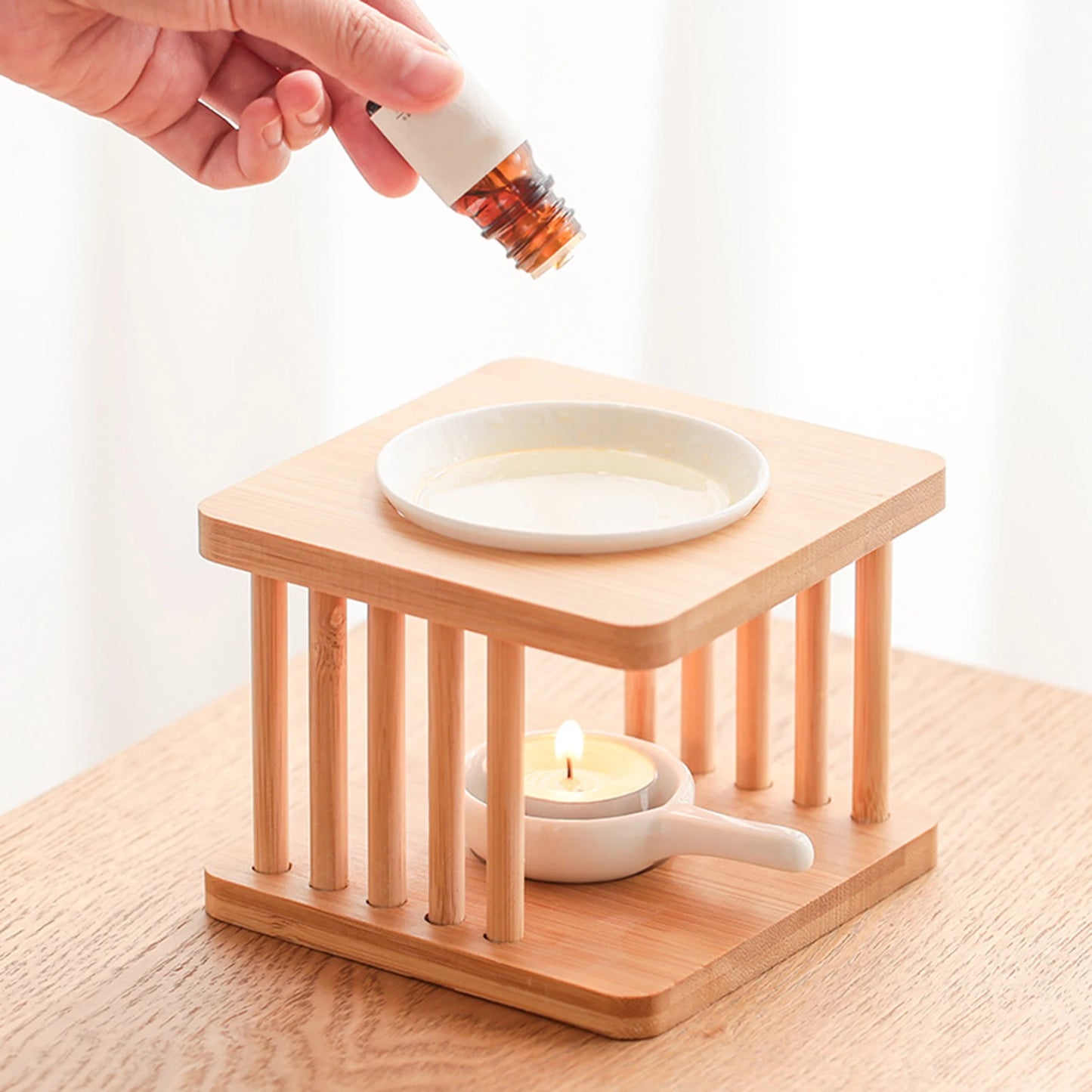 Ceramic Essential Oil Burner Modern Wax Melt Warmer