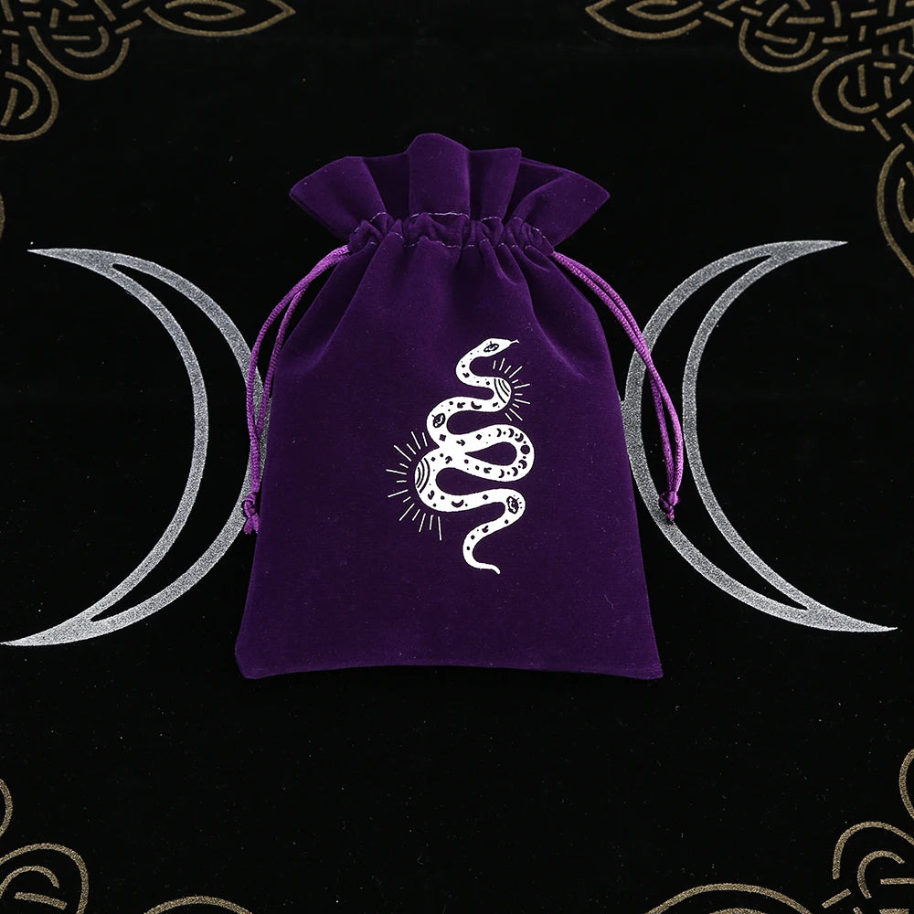 5Pcs Tarot Storage Velvet Bag Drawstring
