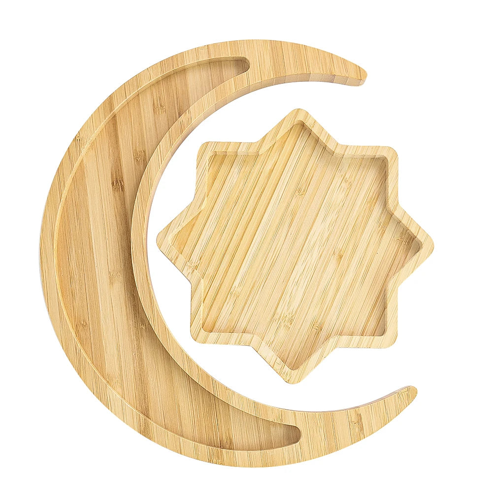 Natural Bamboo Phase of The Moon Plate
