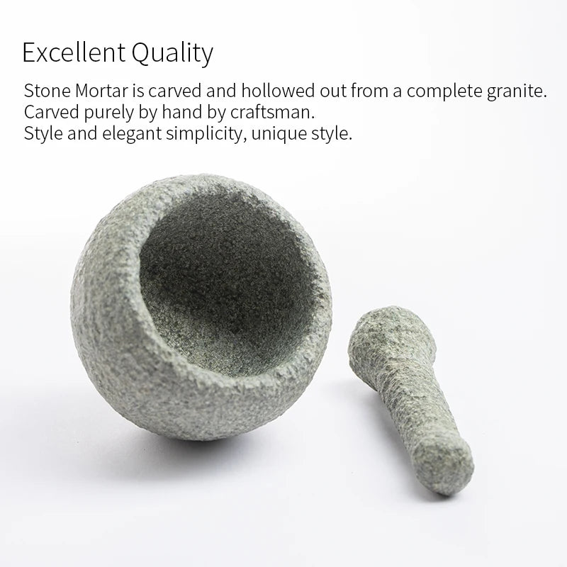 Stone Mortar and Pestle for Spices Herbs Mini 7cm
