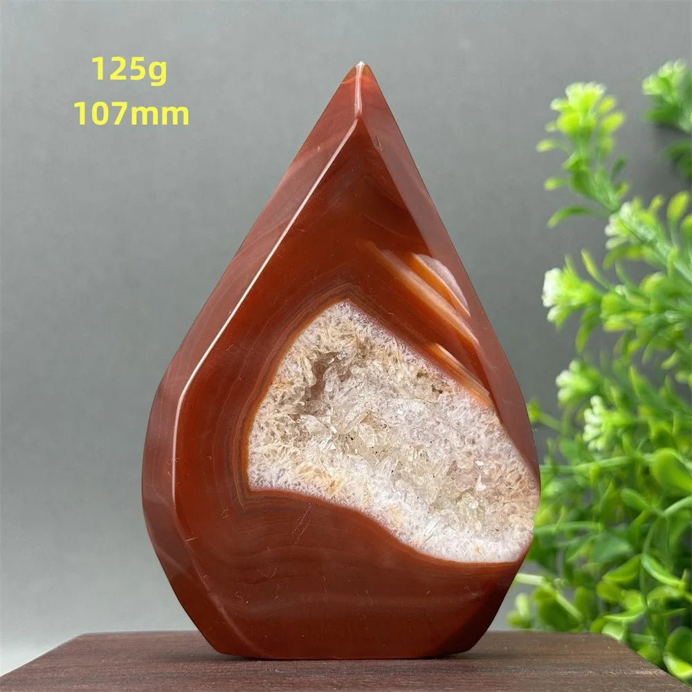 Red Aagate Geode Free-Form