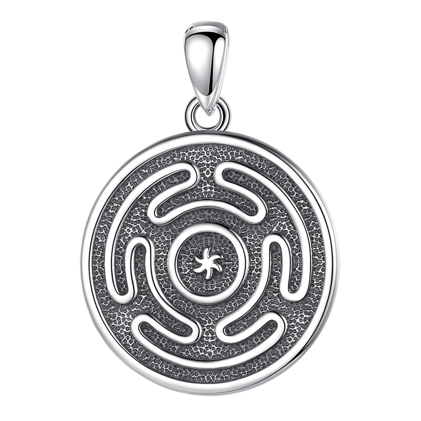 Eudora 925 Sterling Silver Hekate Wheel Necklace