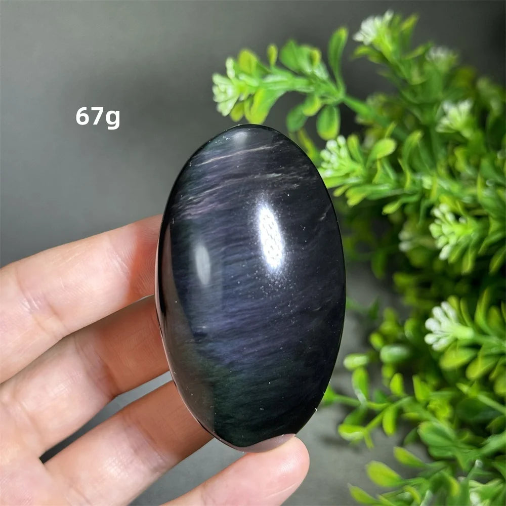 Rainbow Obsidian Palm Stone