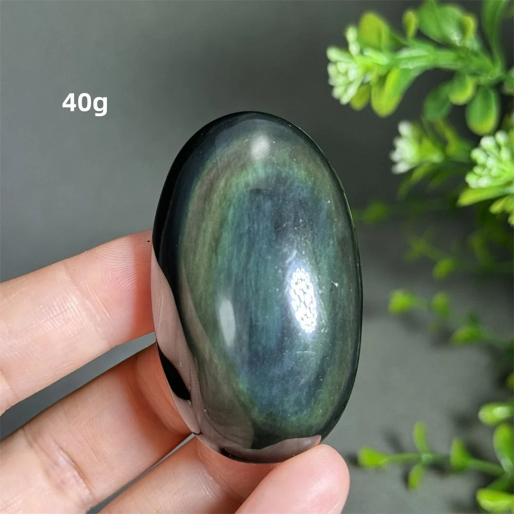 Rainbow Obsidian Palm Stone