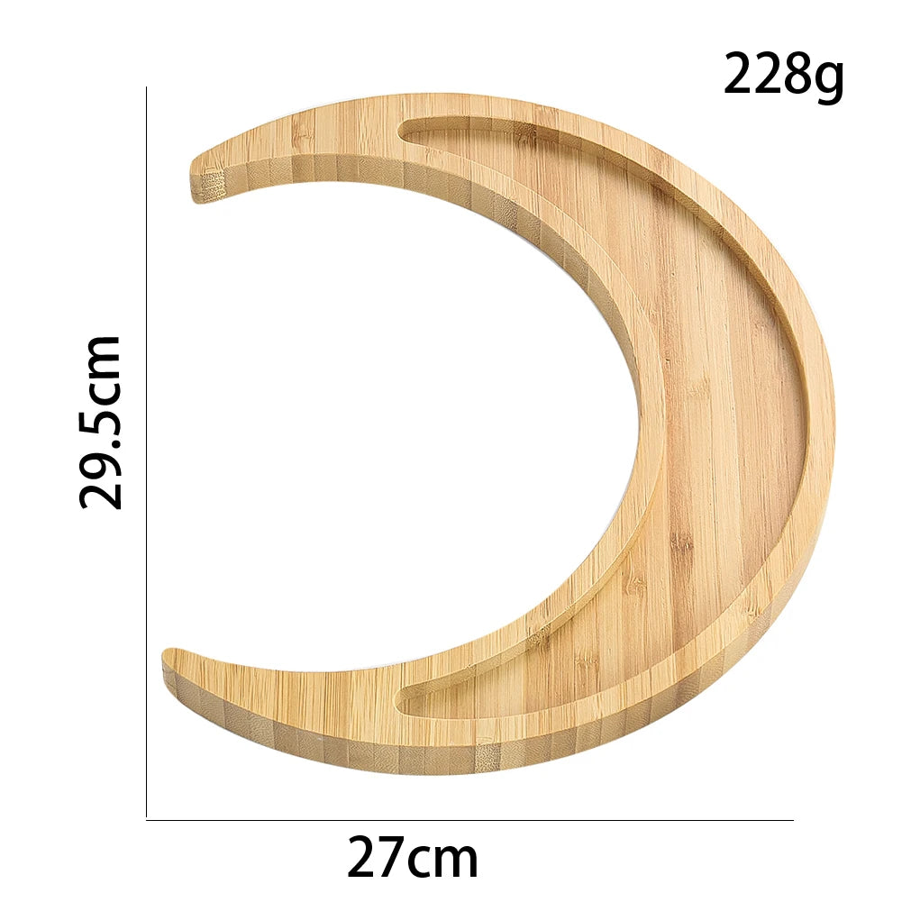 Natural Bamboo Phase of The Moon Plate