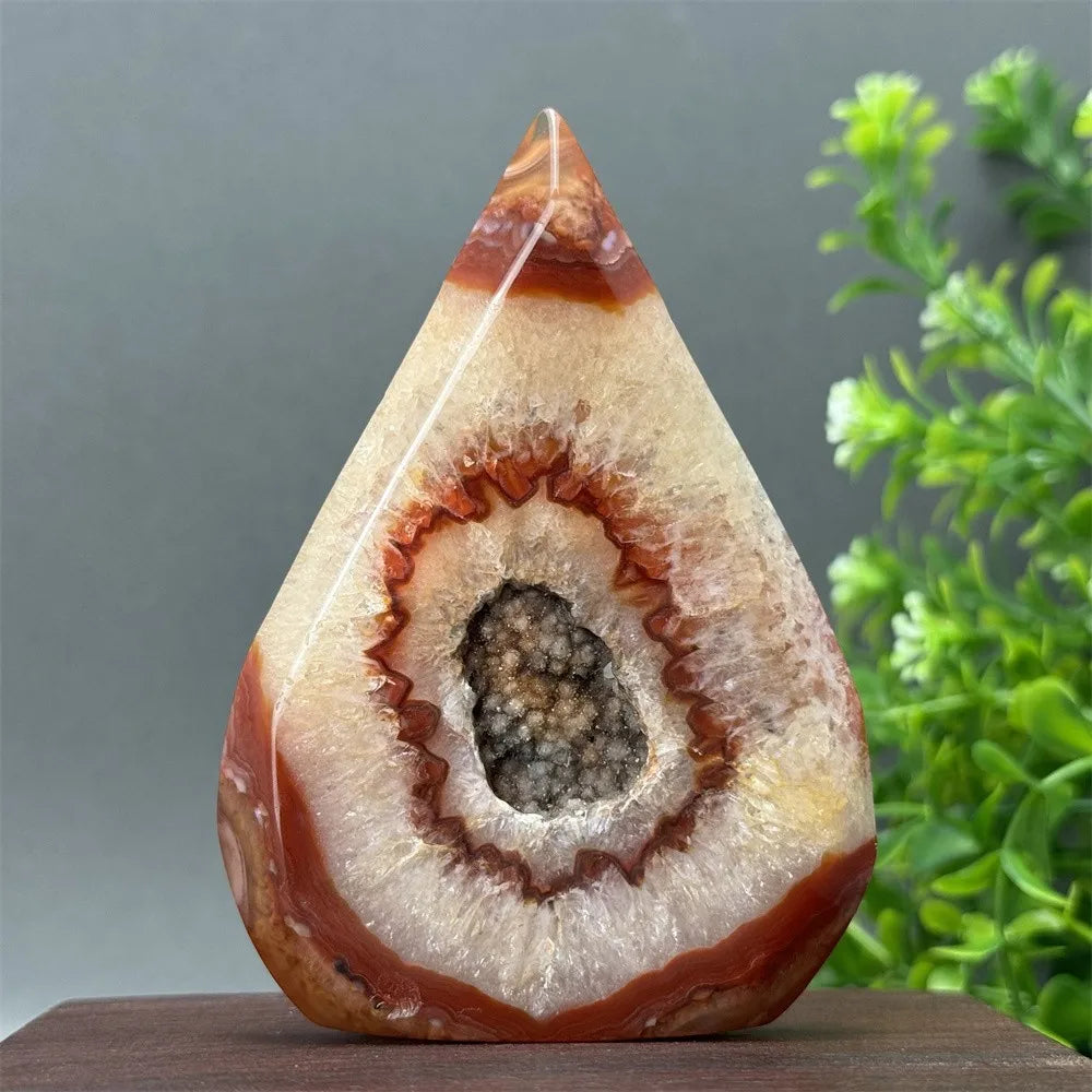 Red Aagate Geode Free-Form