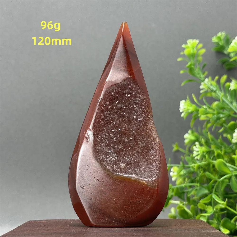 Red Aagate Geode Free-Form