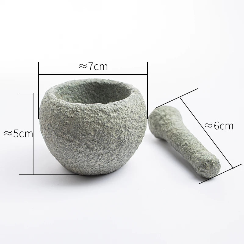 Stone Mortar and Pestle for Spices Herbs Mini 7cm