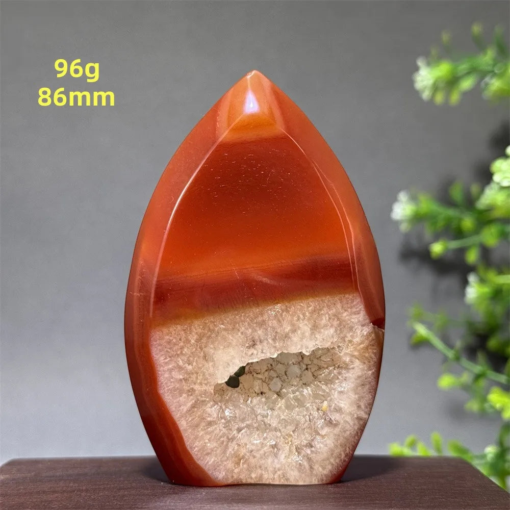 Red Aagate Geode Free-Form