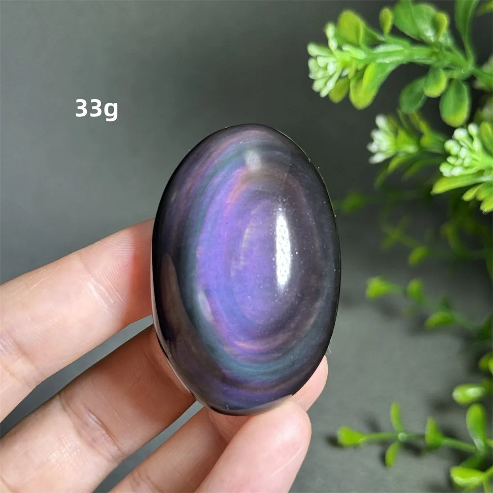 Rainbow Obsidian Palm Stone