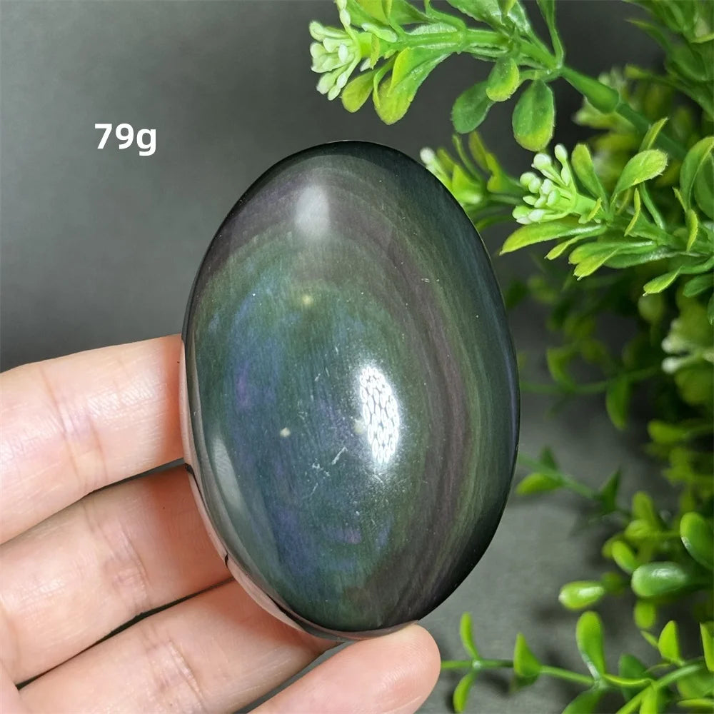 Rainbow Obsidian Palm Stone
