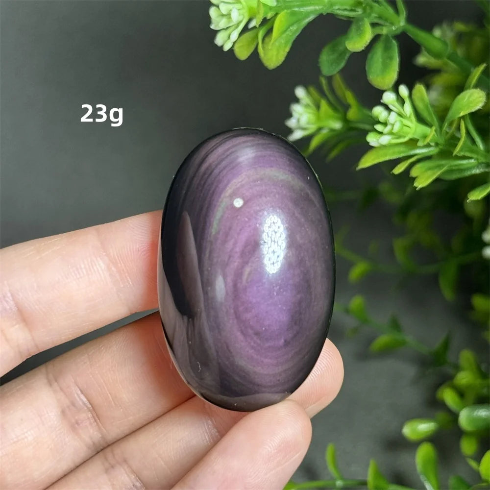 Rainbow Obsidian Palm Stone