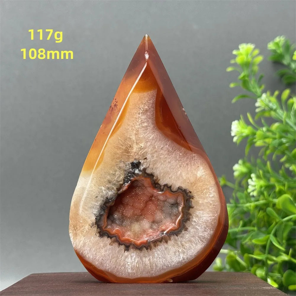 Red Aagate Geode Free-Form