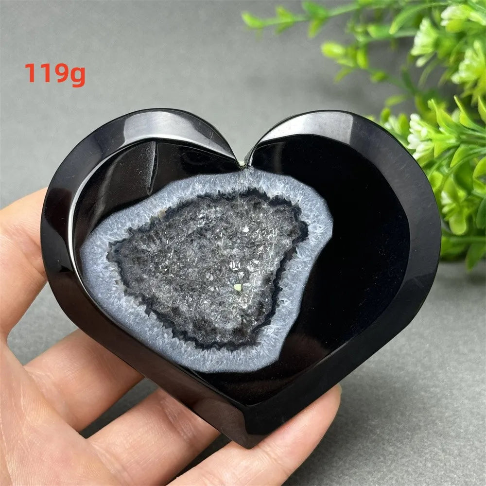 Black Agate Geode