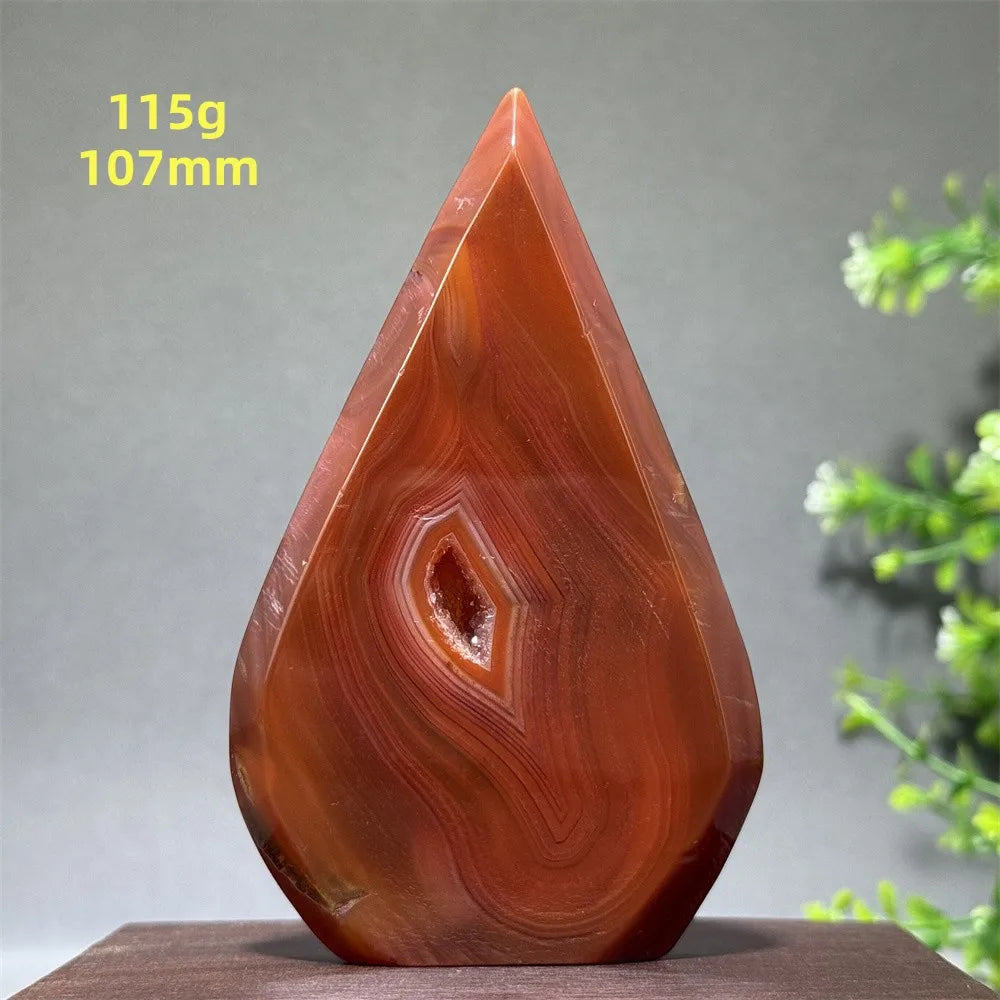 Red Aagate Geode Free-Form