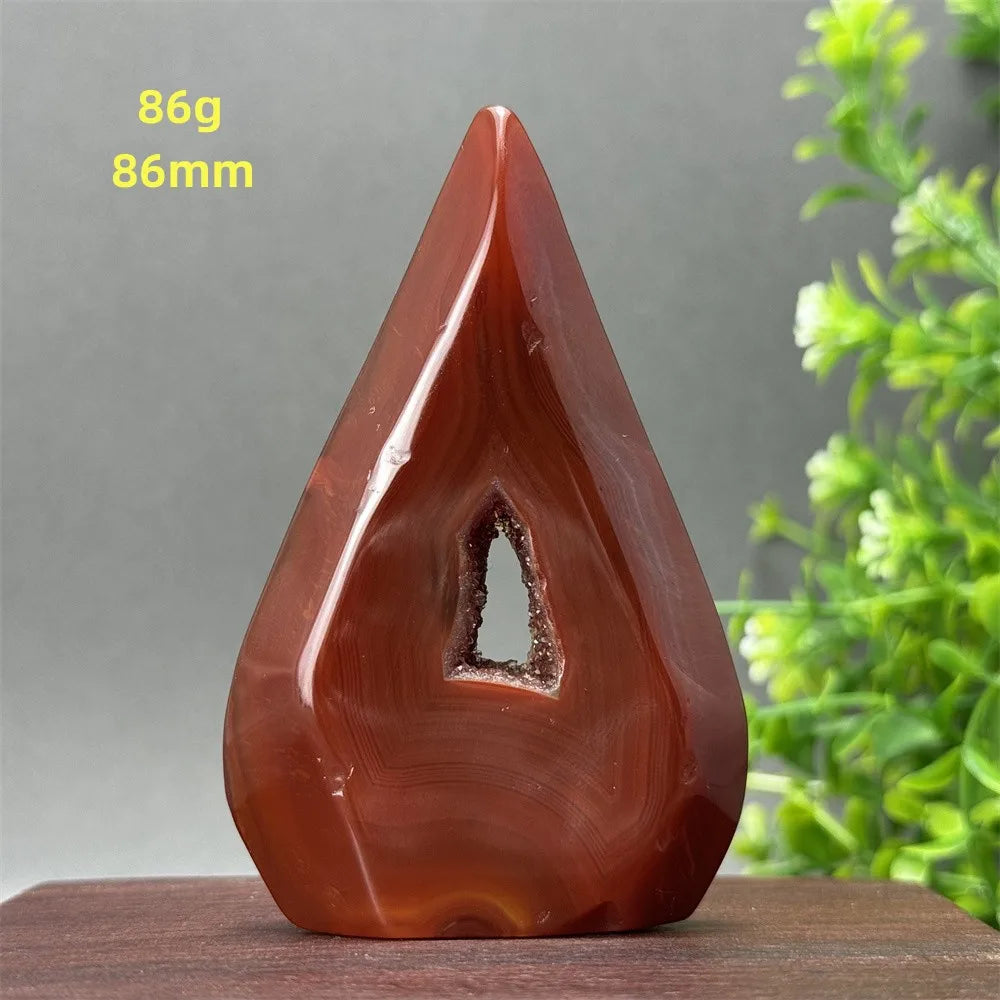 Red Aagate Geode Free-Form