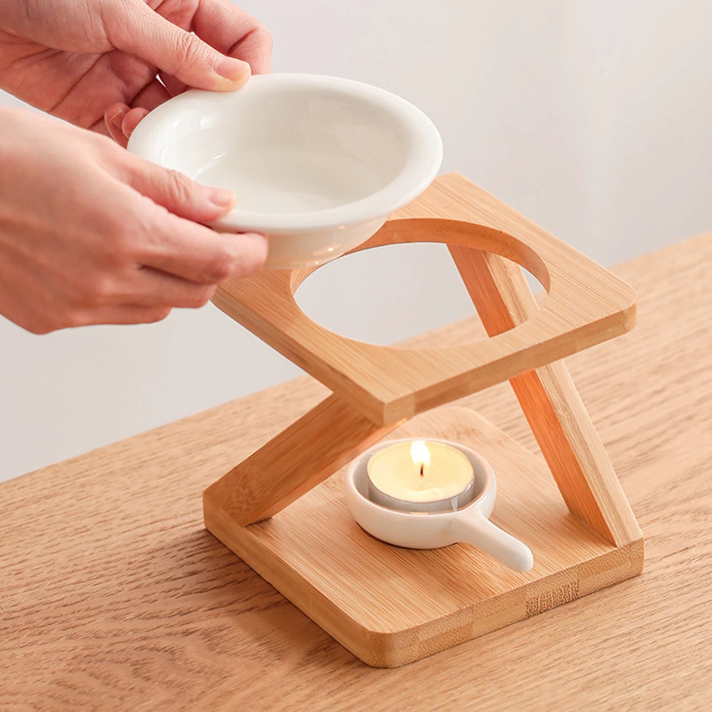 Ceramic Essential Oil Burner Modern Wax Melt Warmer