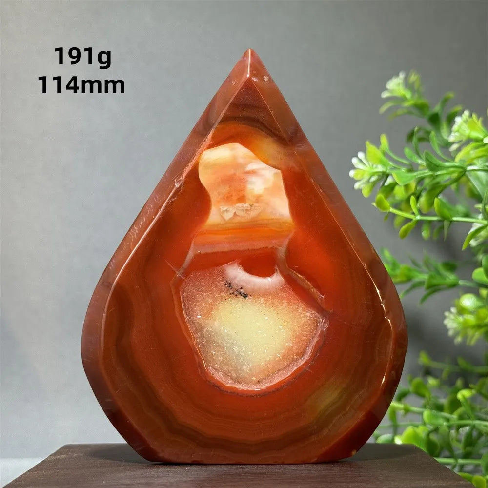 Red Aagate Geode Free-Form