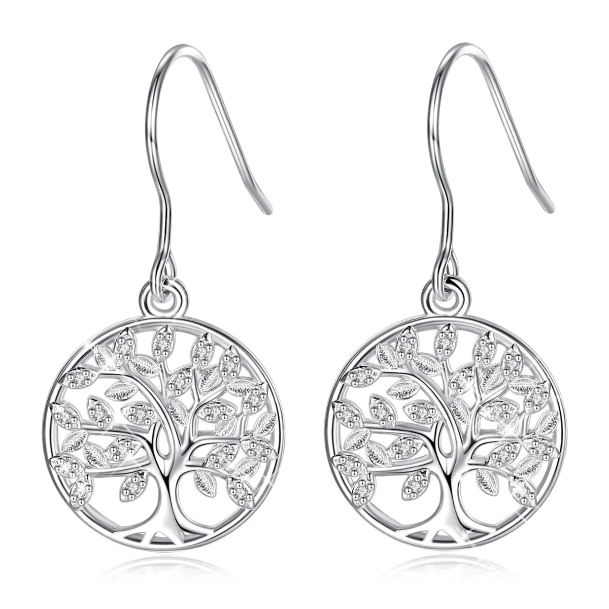 Eudora 100% 925 Sterling Silver Witchcraft Knot Drop Earrings