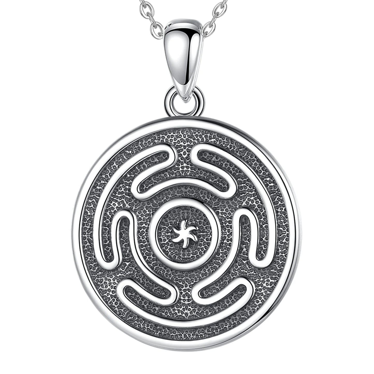 Eudora 925 Sterling Silver Hekate Wheel Necklace