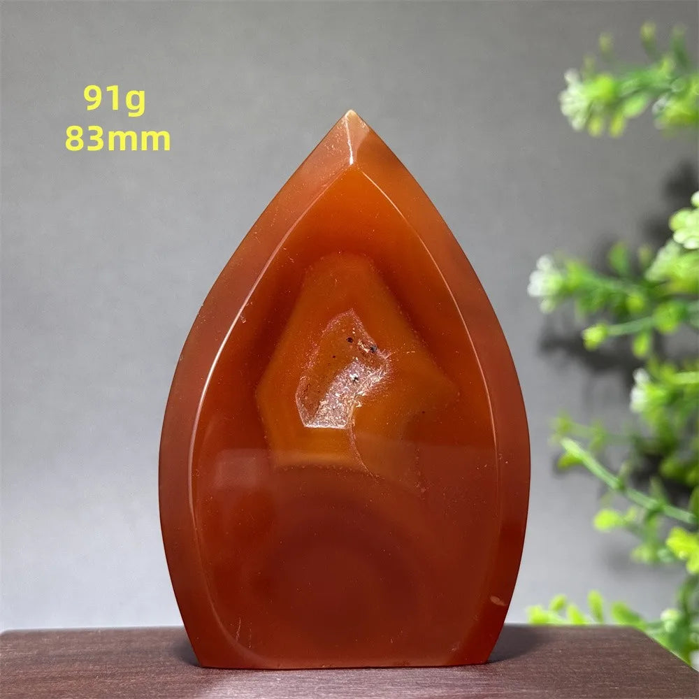 Red Aagate Geode Free-Form