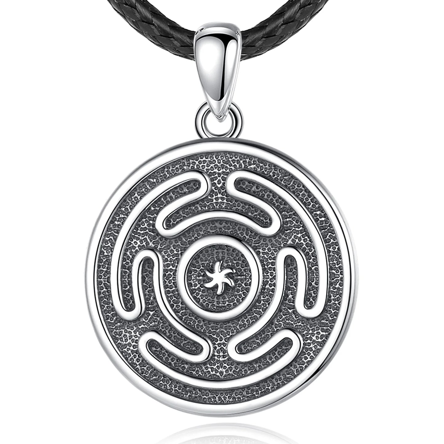 Eudora 925 Sterling Silver Hekate Wheel Necklace