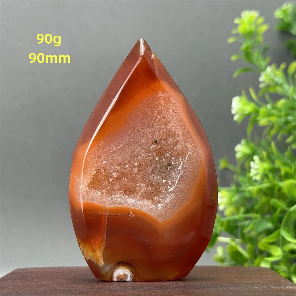 Red Aagate Geode Free-Form
