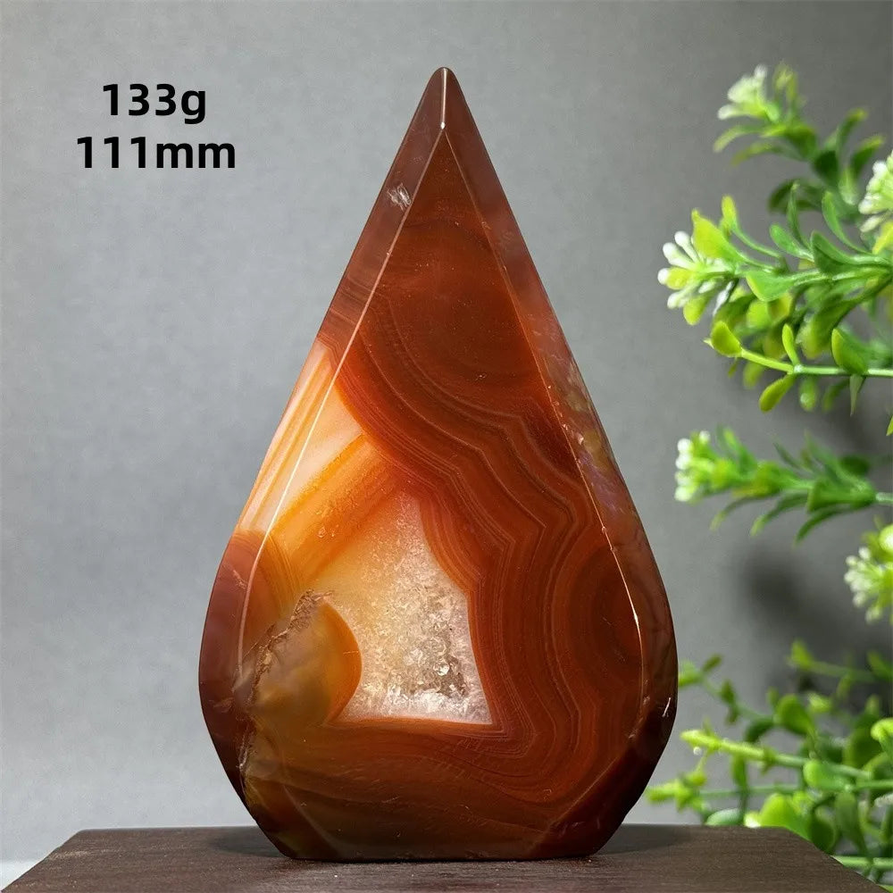 Red Aagate Geode Free-Form