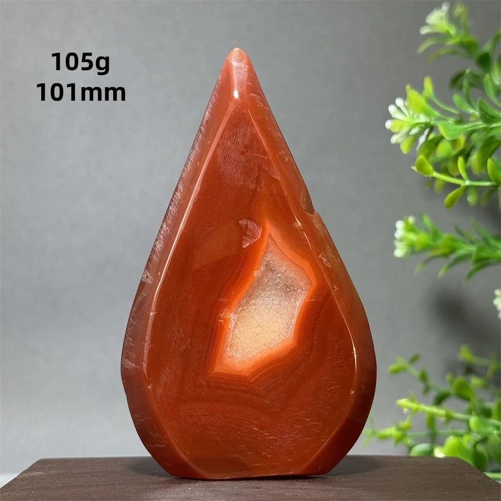 Red Aagate Geode Free-Form