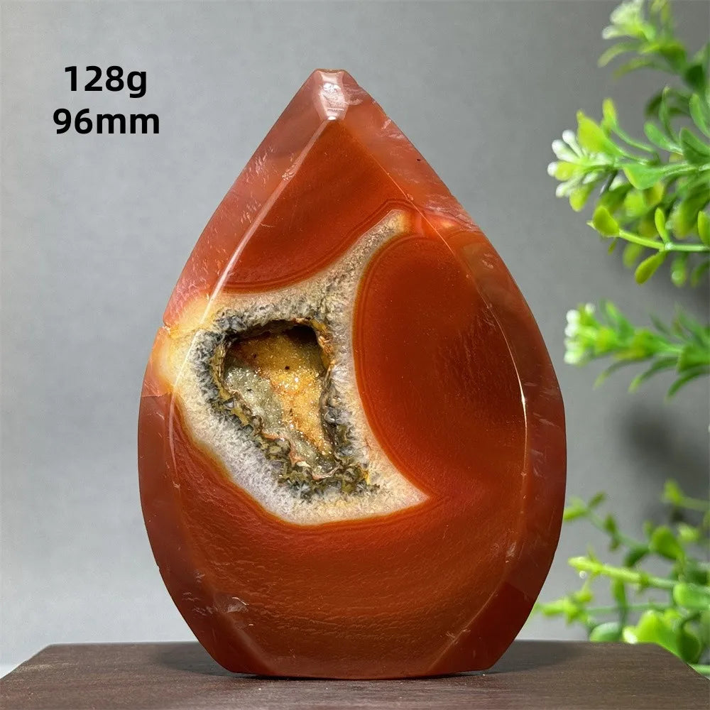 Red Aagate Geode Free-Form