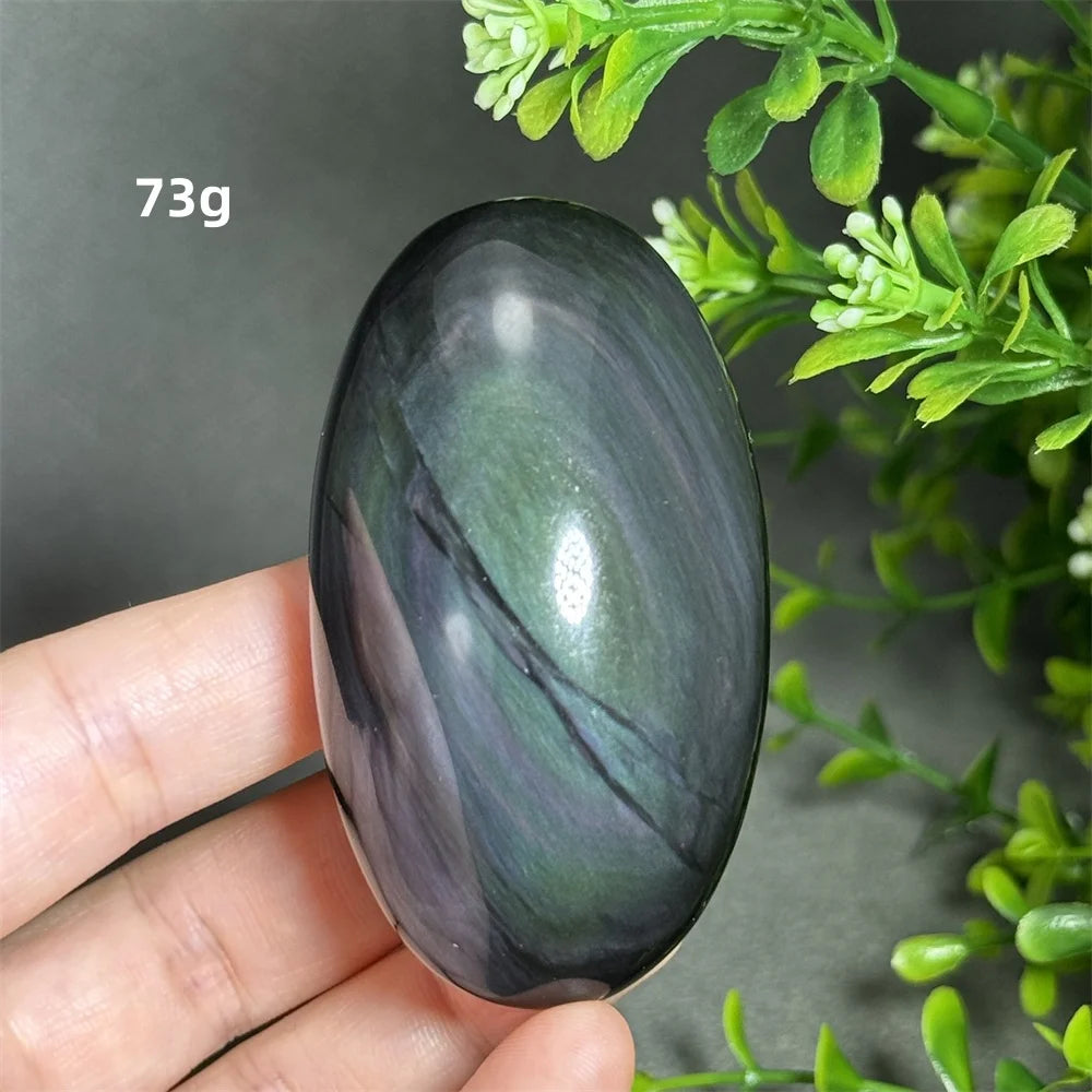 Rainbow Obsidian Palm Stone