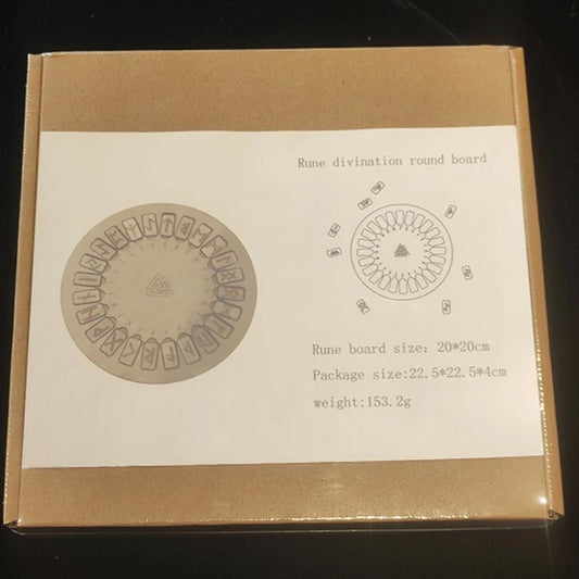 Wooden Runes and Board