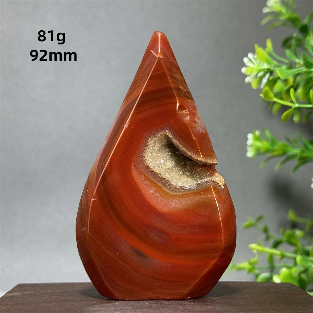 Red Aagate Geode Free-Form