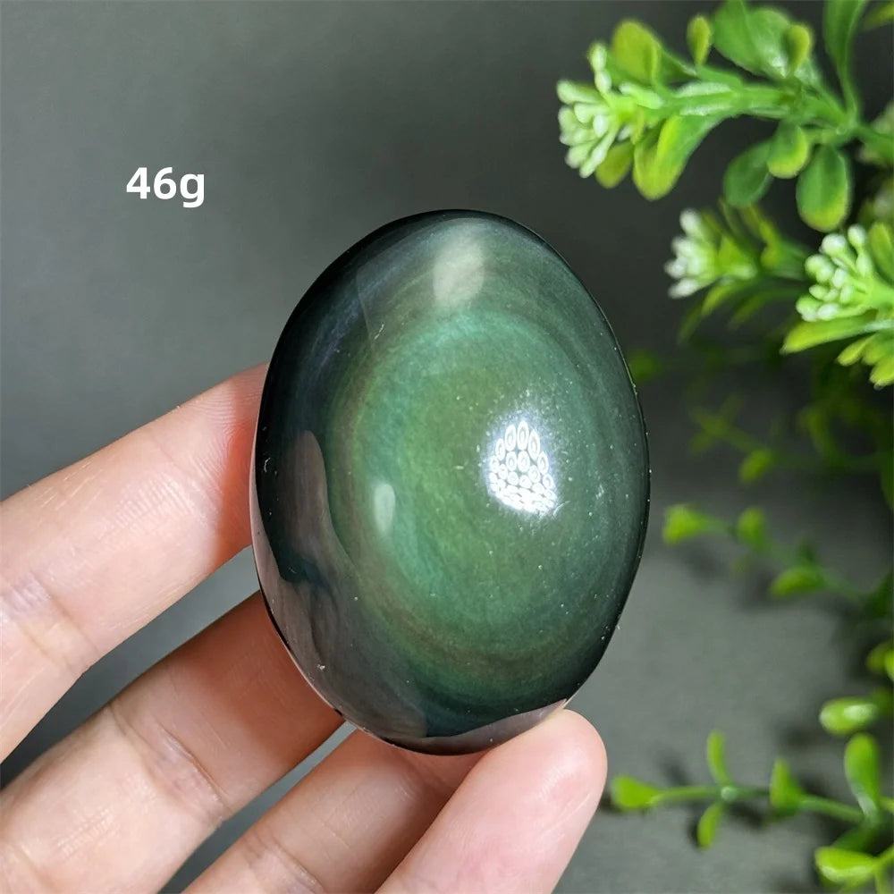 Rainbow Obsidian Palm Stone