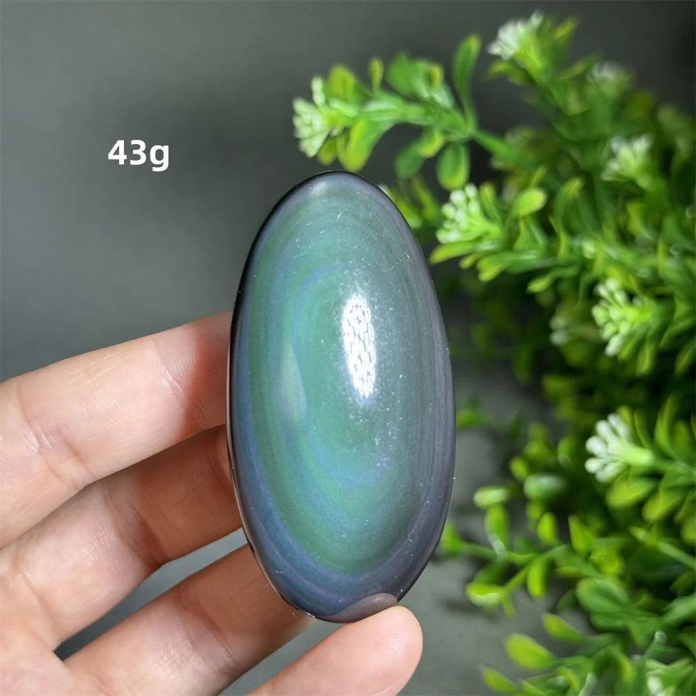 Rainbow Obsidian Palm Stone