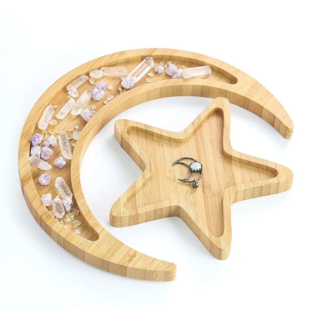 Natural Bamboo Phase of The Moon Plate