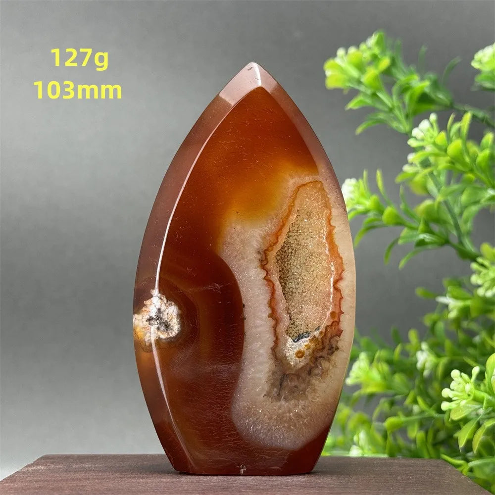 Red Aagate Geode Free-Form