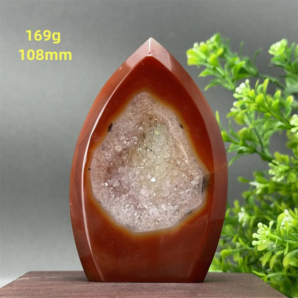 Red Aagate Geode Free-Form