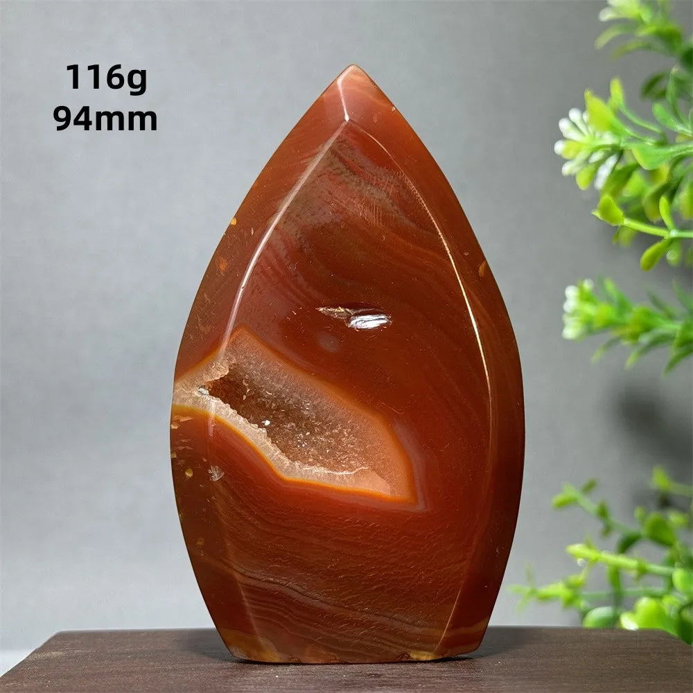 Red Aagate Geode Free-Form